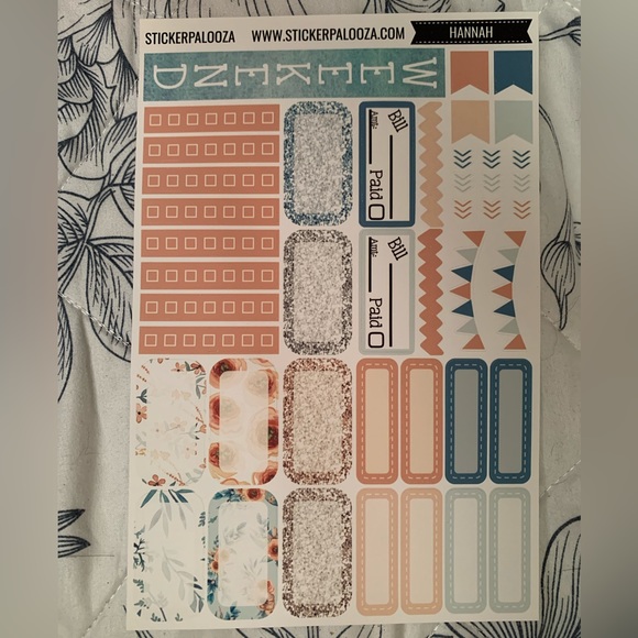 Planner stickers Hannah Stickerpalooza weekly spread horizontal Happy Planner - Picture 3 of 7